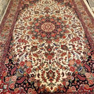 6 متری جفت دستبافت کرک نقشه خورشیدی طرح  بیجار 