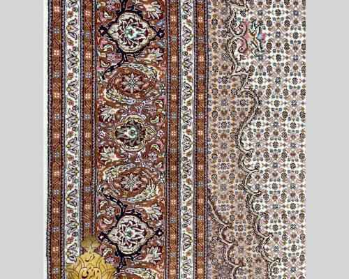 حاشیه شکلاتی فرش ماهی