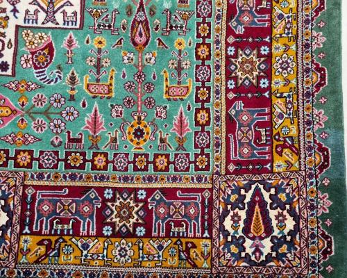 6 متری دستبافت عشایری گل ابریشم 